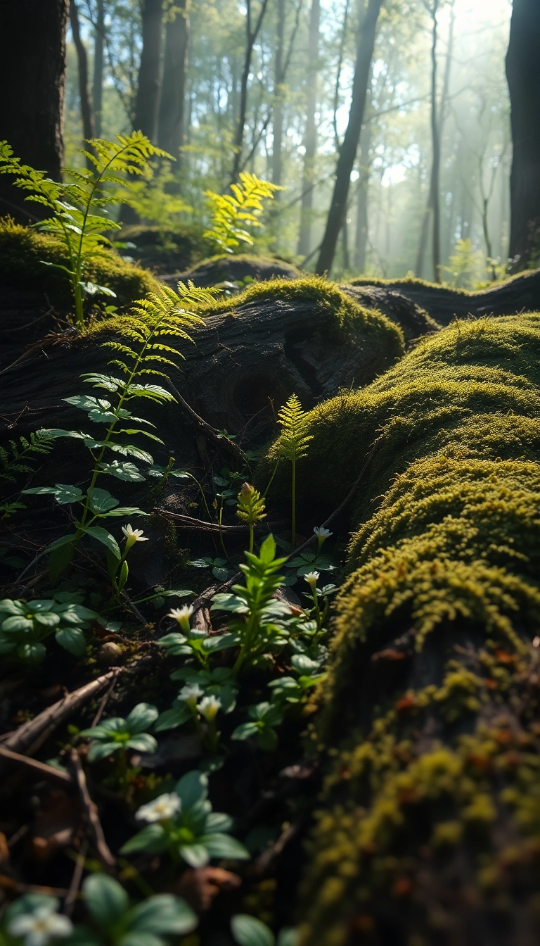 Best Exclusive AI Spring Forest Floor Phone Masterful Wallpaper